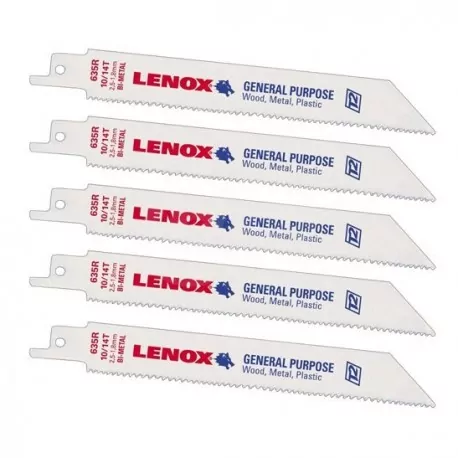 Lenox 1769340 10/14TPI lama a gattuccio, bianco, 52 x 19 x 0.9 mm 4709.001