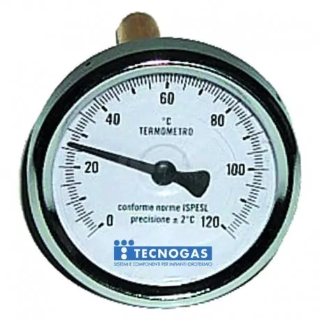 Termometro bimetallico 0/120 post.d.63 gambo 00000R02898