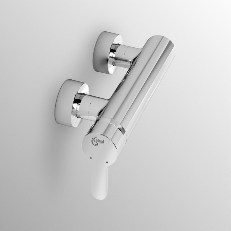 CONNECT BLU Miscelatore rubinetto monocomando esterno doccia cromato B9924AA - Gruppi per docce