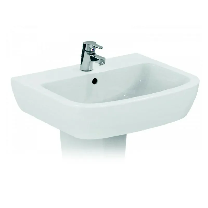 GEMMA 2 lavabo monoforo 50x44 bianco europa J521401 - Lavabi e colonne