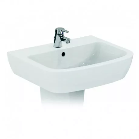 GEMMA 2 lavabo monoforo 50x44 bianco europa J521401