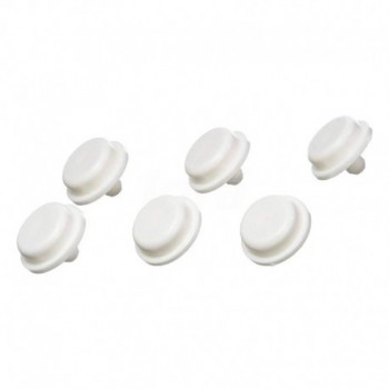 Ceramica Dolomite J365700 Set Gommini per Sedile Serie Rio Bianco, Cromo J365700 - Sedili per WC