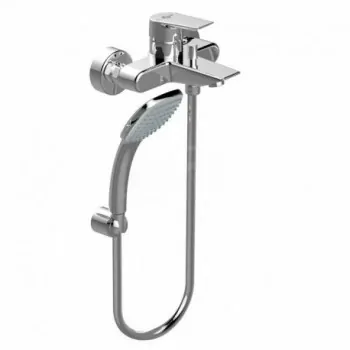 CERAMIX Miscelatore rubinetto monocomando esterno vasca / doccia con set doccia cromato A6547AA - Gruppi per vasche