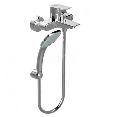 CERAMIX Miscelatore rubinetto monocomando esterno vasca / doccia con set doccia cromato A6547AA