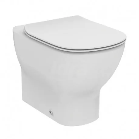 TESI wc vaso a pavimento AquaBlade filo parete con sedile slim senza chiusura rallentata, bianco T353701