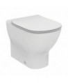 TESI wc vaso a pavimento AquaBlade filo parete con sedile slim senza chiusura rallentata, bianco T353701 - Vasi WC