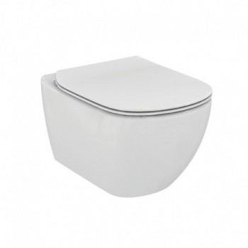 TESI wc sospeso + Aquablade + sedile slim a chiusura rallentata bianco europa T354601 - Vasi WC