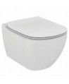 TESI wc sospeso + Aquablade + sedile slim bianco europa T354701 - Vasi WC