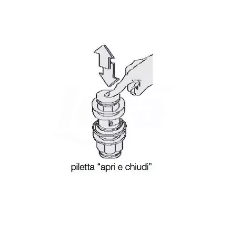 Piletta Cromo A Pressione Clik-Clak P600