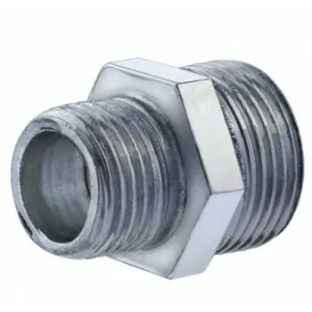 245-z nipple riduzione acciaio zincato ø2"x1.1/2"mm 0245Z02001120 - Tappi/Riduzioni per radiatori