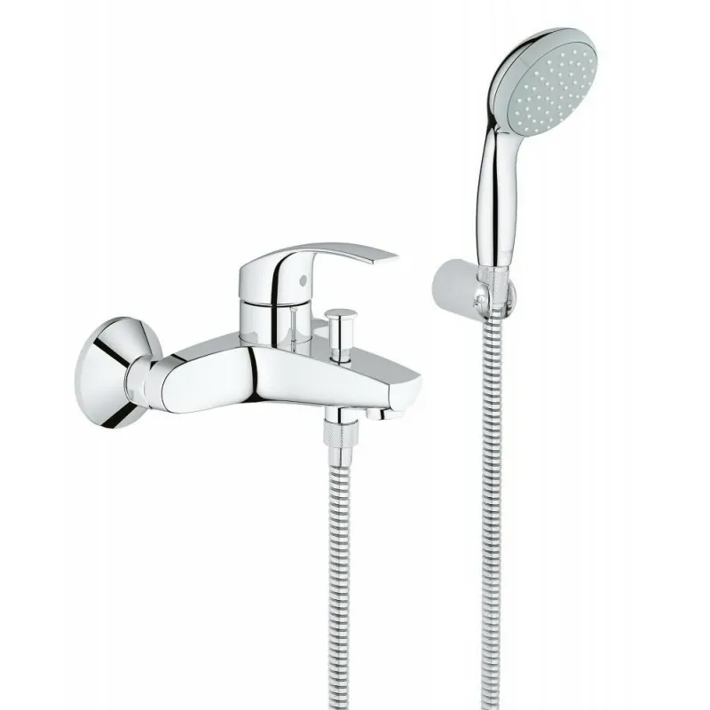 EUROSMART NEW 33302 rubinetto per vasca con set doccia per bagno e doccia 33302002 - Gruppi per vasche