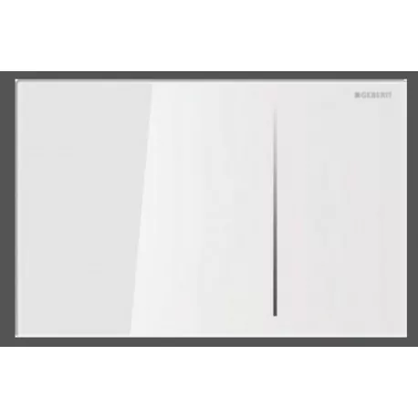 SIGMA70 Placca di comando idropneumatica per UP720 colore vetro bianco 115.625.SI.1