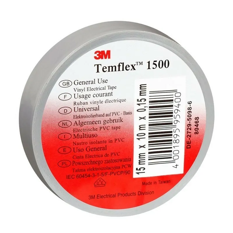 TEMFLEX 1500 - GRIGIO 19X25X0,15 NASTRO 3MI7000106696 - Materiale Elettrico