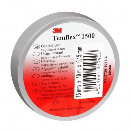 TEMFLEX 1500 - GRIGIO 19X25X0,15 NASTRO 3MI7000106696