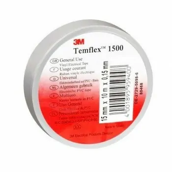 TEMFLEX 1500 - bianco 19X25X0,15 NASTRO 3MI7000106697 - Materiale Elettrico