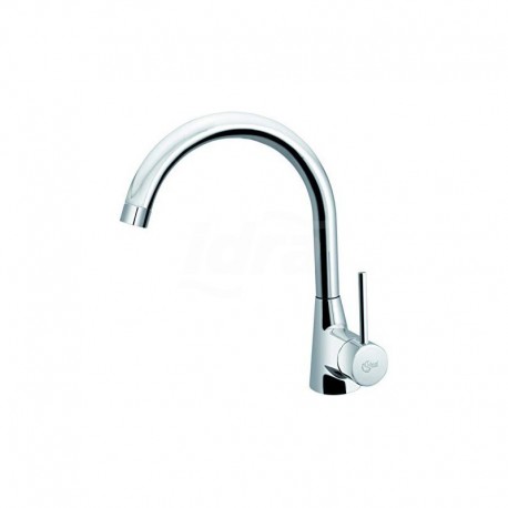 NORA Miscelatore rubinetto lavello d'appoggio + bocca erogazione a 360° cromato B9328AA - Per lavelli