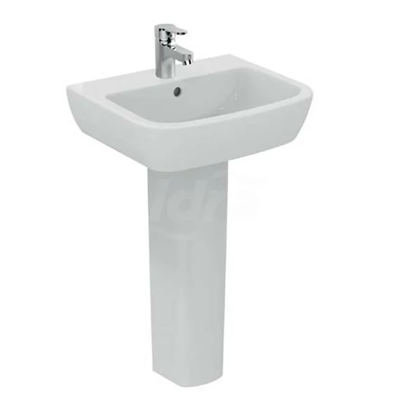 GEMMA 2 lavabo monoforo 55x45 bianco europa J521301 - Lavabi e colonne