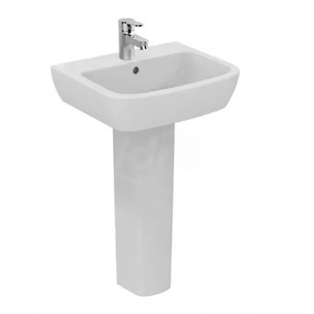 GEMMA 2 lavabo monoforo 55x45 bianco europa J521301