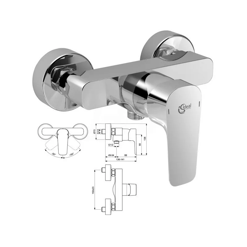 CERAPLAN III Miscelatore rubinetto monocomando esterno doccia CR B0716AA - Gruppi per docce