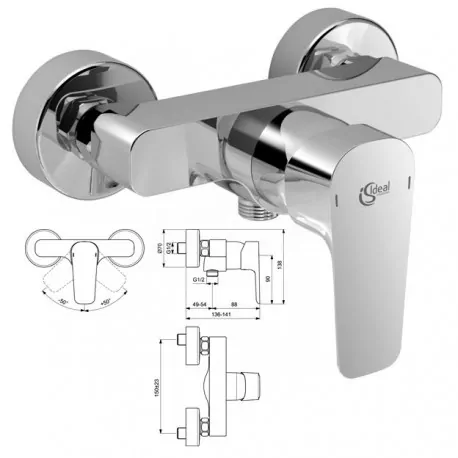 CERAPLAN III Miscelatore rubinetto monocomando esterno doccia CR B0716AA