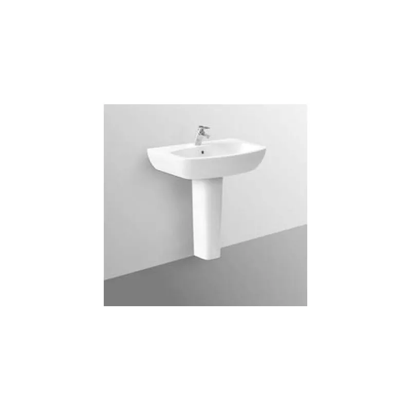 TESI DESIGN lavabo con foro 60x48 bianco europa T057101 - Lavabi e colonne