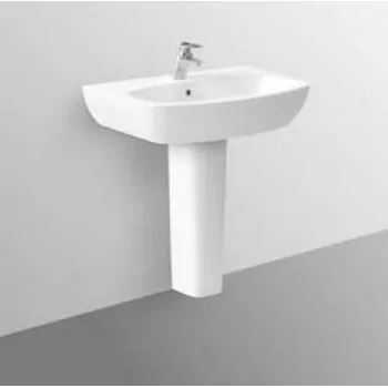 TESI DESIGN lavabo con foro 60x48 bianco europa T057101 - Lavabi e colonne