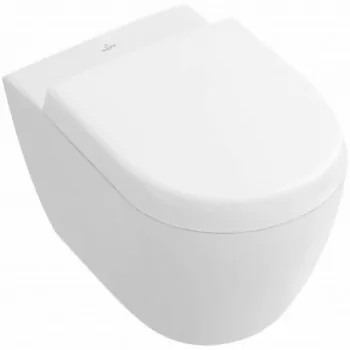 WC a cacciata compact senza brida sospeso, DirectFlush, scarico orizzontale, con SupraFix 3.0 e AQUAREDUCT 5606R001 - Vasi WC