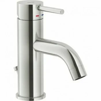 LIVE Miscelatore rubinetto monocomando lavabo scarico ø1.1/4" NICK.SP." LV00118/1IX - Per lavabi