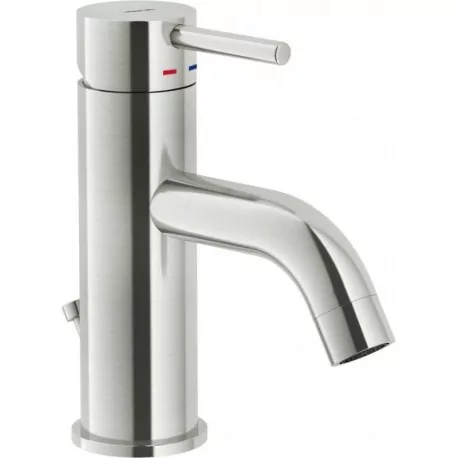 LIVE Miscelatore rubinetto monocomando lavabo scarico ø1.1/4" NICK.SP." LV00118/1IX