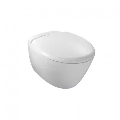 Presqu'Ile wc vaso sospeso (55x38cm) con sedile. Bianco 3992K-00