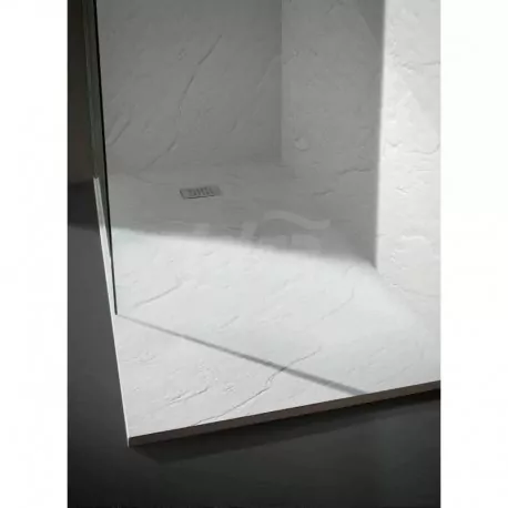 Piatto Doccia ultra flat effetto pietra Ardesia Matt bianco120x80 cm PIADM301280BM