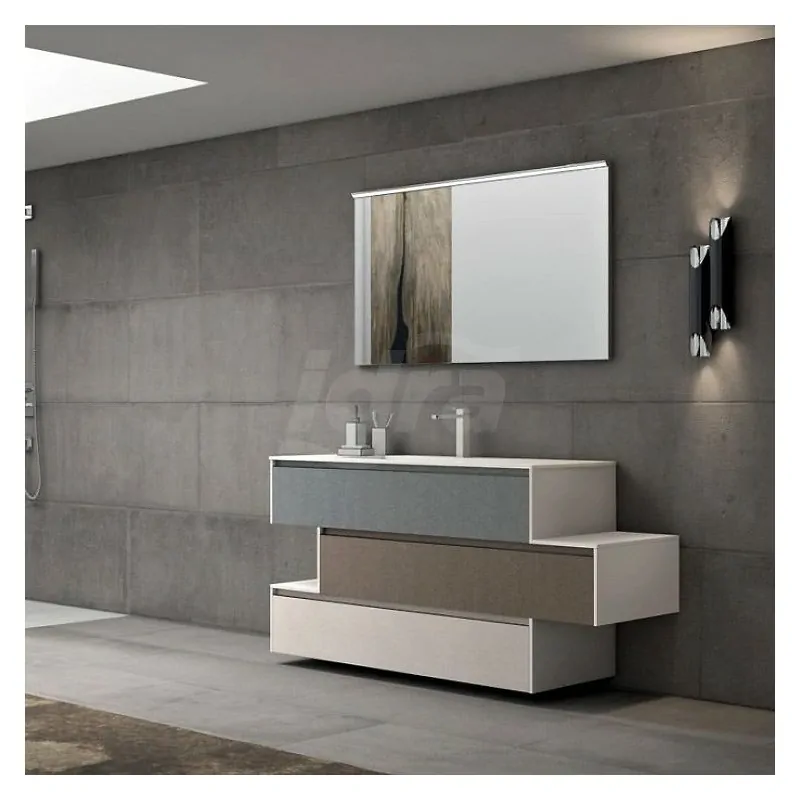 Composizione mobile lavabo per il bagno con cassetti Sistema 11 CMPPLANO11 - Mobili Bagno