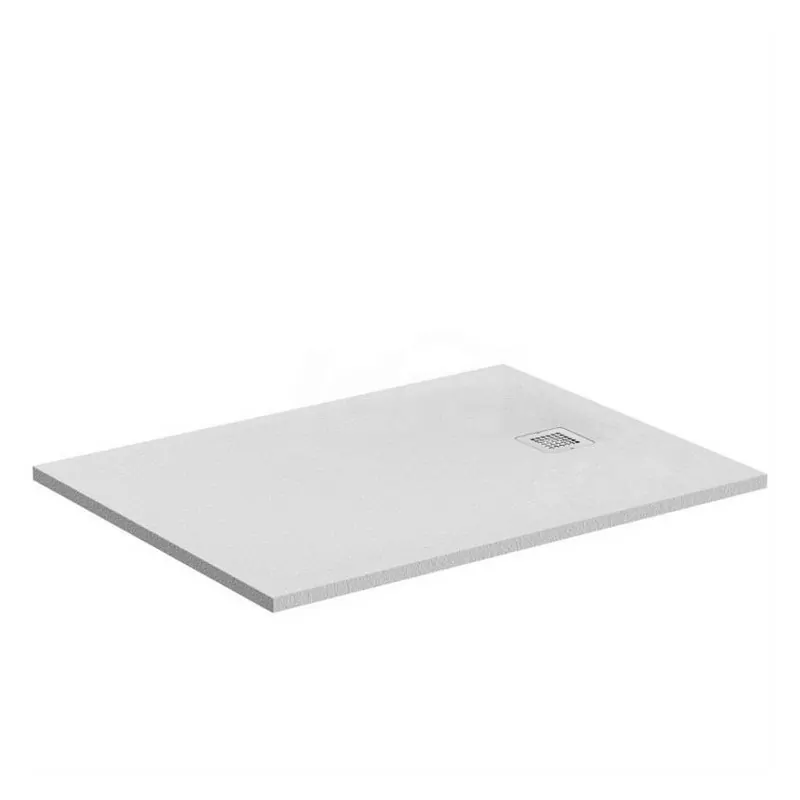 ULTRA FLAT S piatto doccia rettangolare ultrasottile Ideal Solid 100 x 80 cm, finitura opaca effetto pietra, bianco K8219FR -...