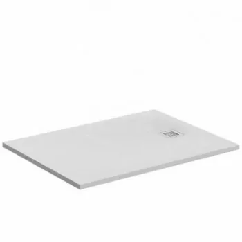 ULTRA FLAT S piatto doccia rettangolare ultrasottile Ideal Solid 100 x 90 cm, finitura opaca effetto pietra, bianco K8220FR -...