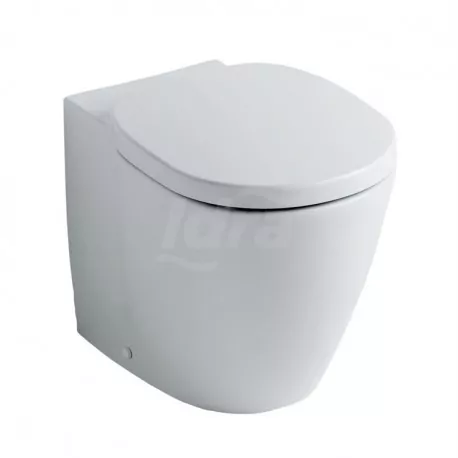 Connect Vaso a terra completo di sedile, flussometro,cassetta alta o immurata, bianco E716701