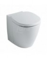 Connect Vaso a terra completo di sedile, flussometro,cassetta alta o immurata, bianco E716701 - Vasi WC