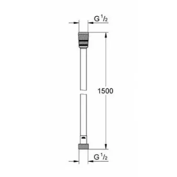 Silverflex Flessibile lunghezza 1500 mm finitura cromo 28364000 - Accessori