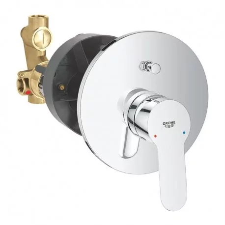 BAUEDGE Miscelatore rubinetto monocomando per vasca/doccia finitura cromo 29079000