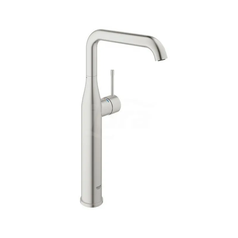 Essence New Miscelatore rubinetto monocomando per lavabo a bacinella taglia XL, finitura super steel 32901DC1 - Per lavabi