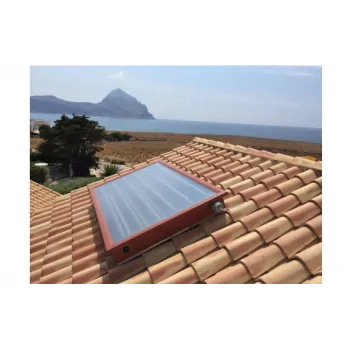 EGO Smart.Solar.Box - Colore Rosso Coppo: Sistema solare termico a circolazione naturale, compatto ed integrato, ALL-IN-ONE 1...