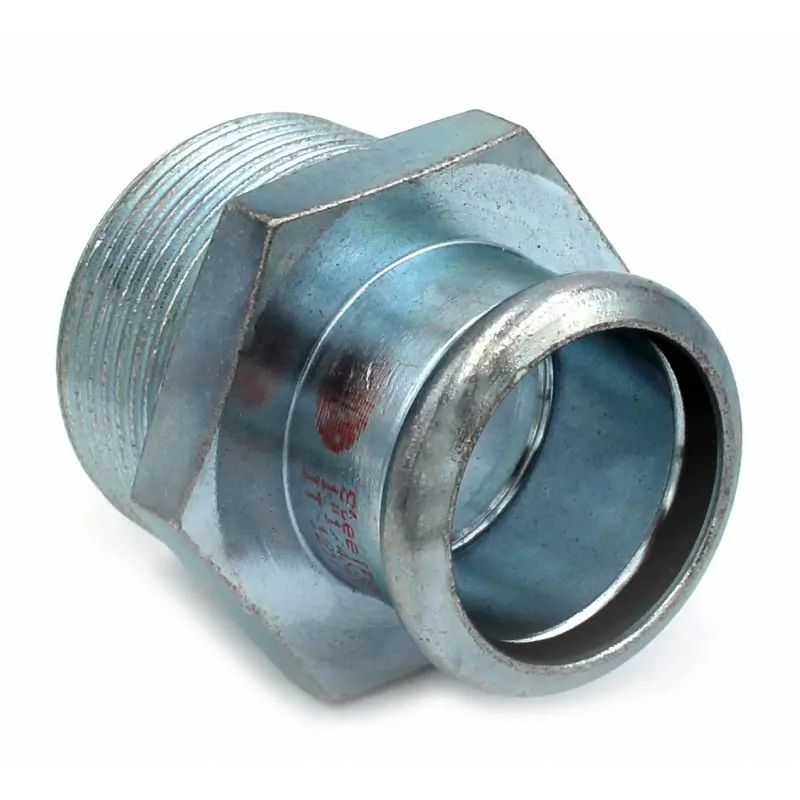 Manicotto misto MF ø18x1/2"M steelpress 387102018 - A pressare in acciaio