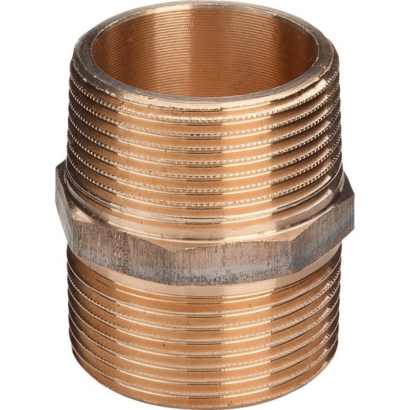 3280 raccordo nipple ø1.1/2"mm bronzo lucido 269111 - In bronzo filettati
