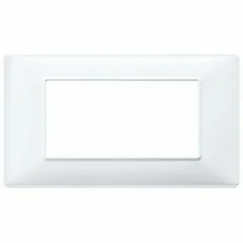 Placca 4 moduli colore bianco vimar plana VIW14654.01 - Materiale Elettrico
