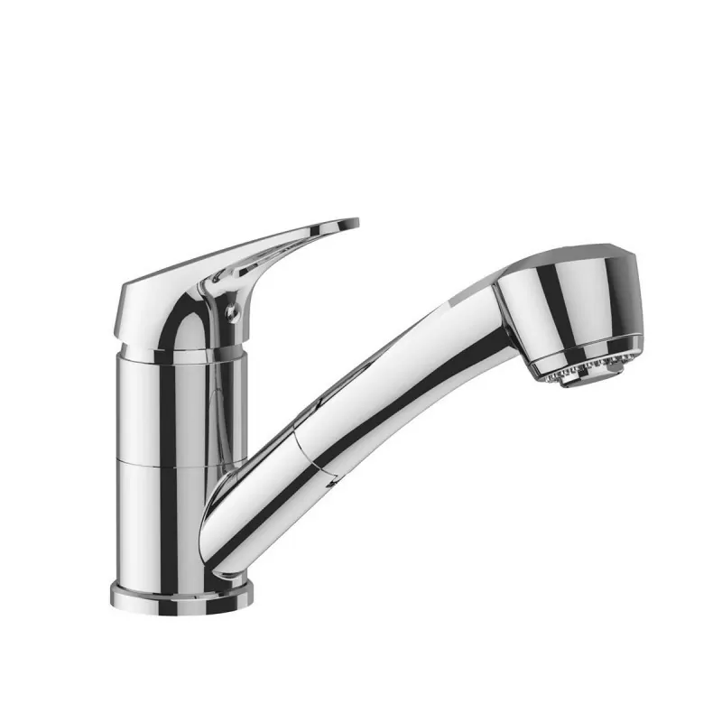 Miscelatore rubinetto lavello orientabile con doccetta estraibile, 2 getti in ABS - Cartuccia Ø 40 mm BTKIMCLA030002 - Per la...