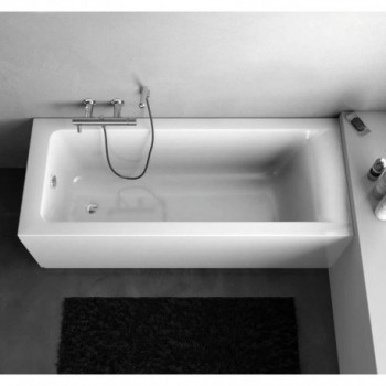 CONNECT 170x70 vasca con telaio + pannello bianco europa E125701 - Vasche