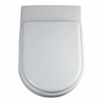 ESEDRA sedile termoindurente bianco europa con cerniere inox T627701 - Sedili per WC