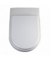 ESEDRA sedile termoindurente bianco europa con cerniere inox T627701 - Sedili per WC