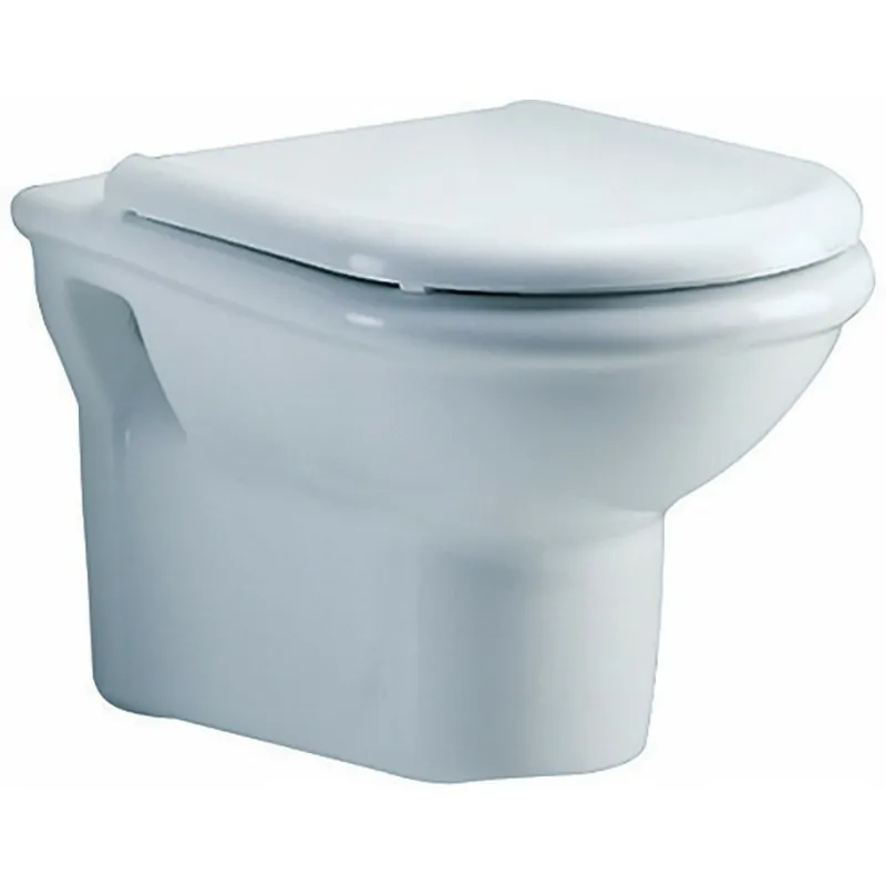CLODIA wc sospeso con sedile 57x36 bianco J254700 - Vasi WC