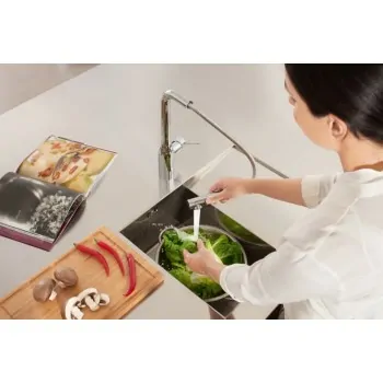 Miscelatore rubinetto Monocomando per Lavello Essence New, Cromo 30270000 - Per lavelli