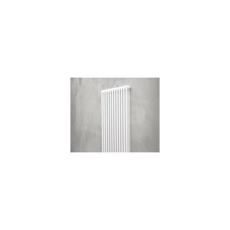 Radiatore tubolare multicolonna bianco con tappi 3/600 13 elementi 3 colonne 0Q0030600130000 - Rad. tubolari in acc. 3 colonne